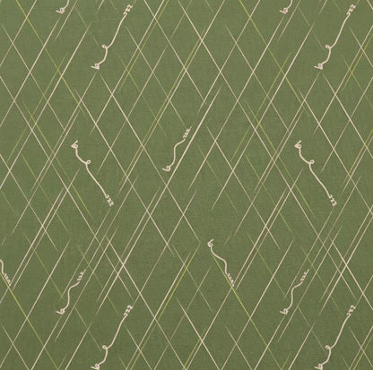 Bee Line Fabric Green Plaid Bee Stripe Print | Summer Homestead by Sewcial Bee Collective | Art Gallery Fabrics Cotton Fabric
