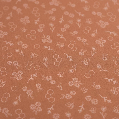 Bumble & Bloom Earthy Fabric Floral Bee Blender Print | Summer Homestead by Sewcial Bee Collective | Art Gallery Fabrics Cotton Fabric