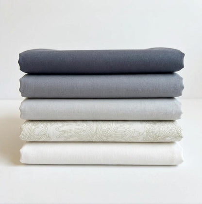 AGF Neutral Fabric Bundle | Soft Stone 5 Piece Fat Quarter or Half Yard Bundle