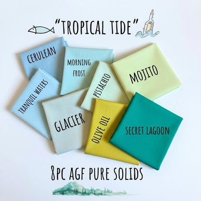 Tropical Tide – 8pc AGF Pure Solids Bundle