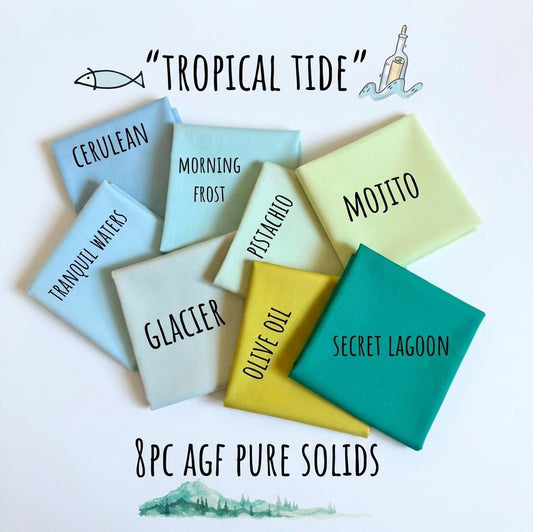 Tropical Tide – 8pc AGF Pure Solids Bundle