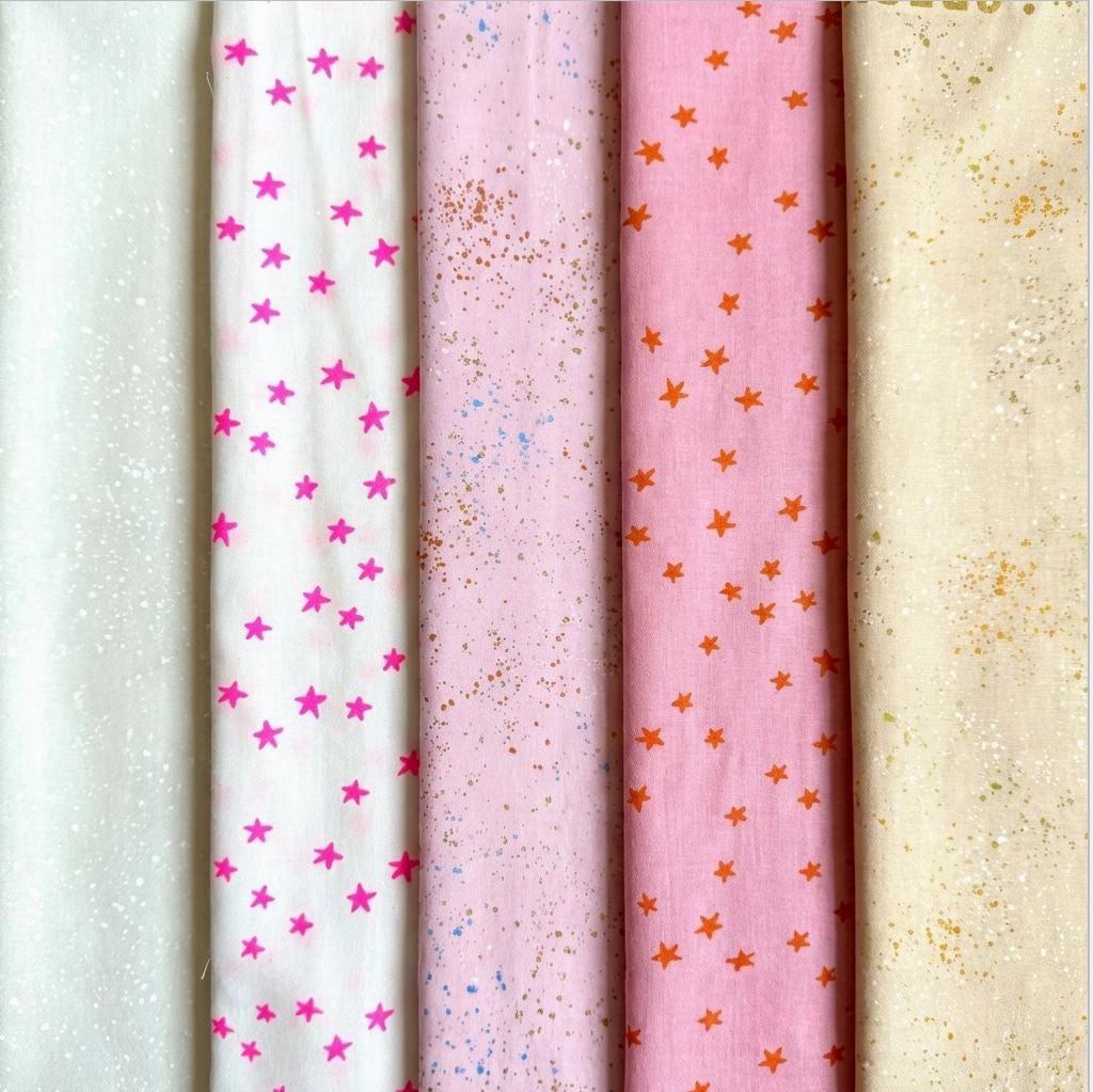 Blush Stardust Fabric Bundle - 5PC FQ/Half Yard