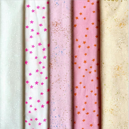 Blush Stardust Fabric Bundle - 5PC FQ/Half Yard