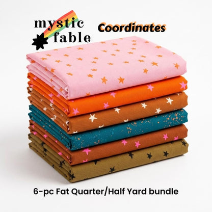 Mystic Fable Coordinates Bundle by Alexia Abegg for Ruby Star Society | Starry & Speckled Fabric Bundle | Fat Quarter or Half Yard