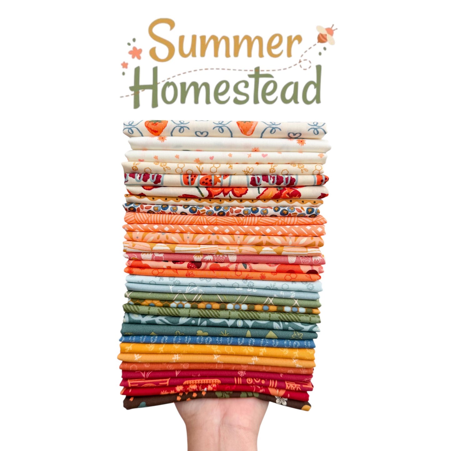 Complete Summer Homestead Fat Quarter Bundle – 30 Piece Full Collection by Sewcial Bee Collective For Art Gallery Fabrics