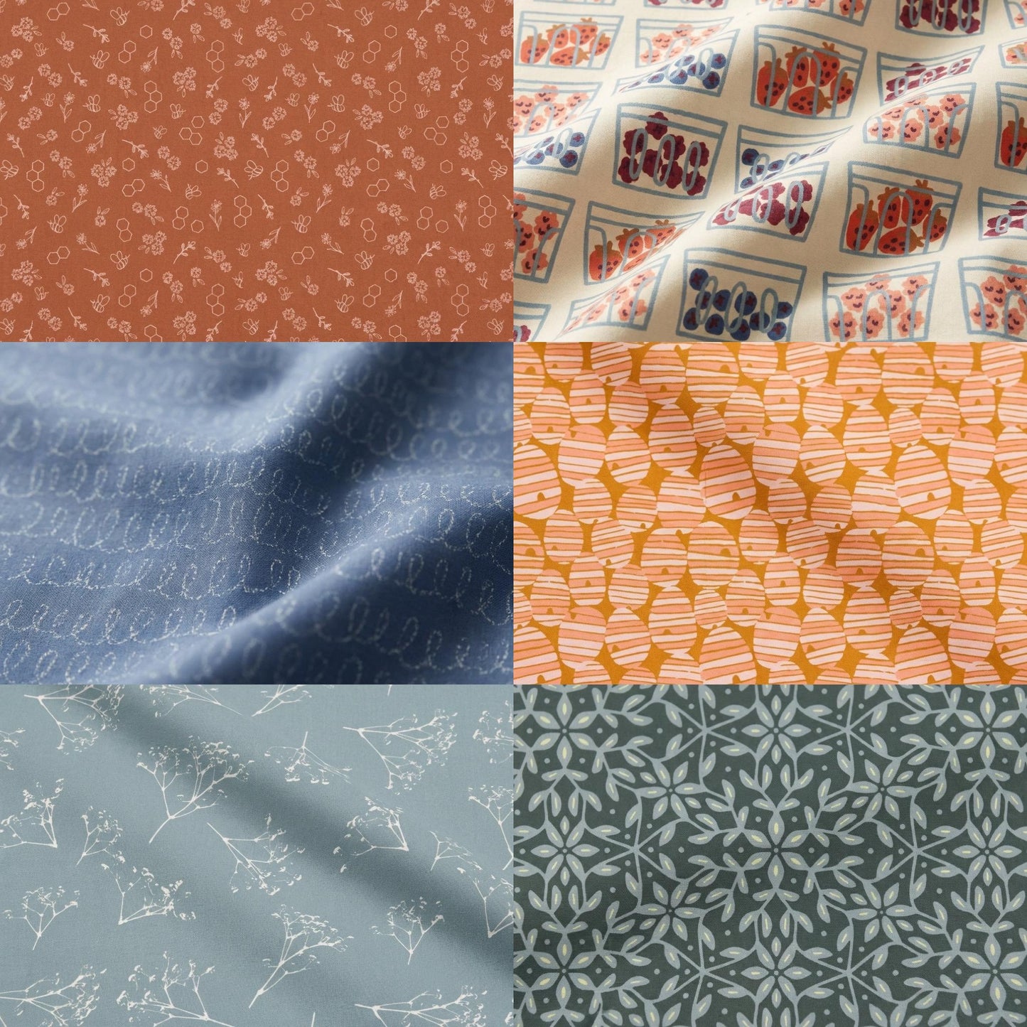 Complete Summer Homestead Fat Quarter Bundle – 30 Piece Full Collection by Sewcial Bee Collective For Art Gallery Fabrics