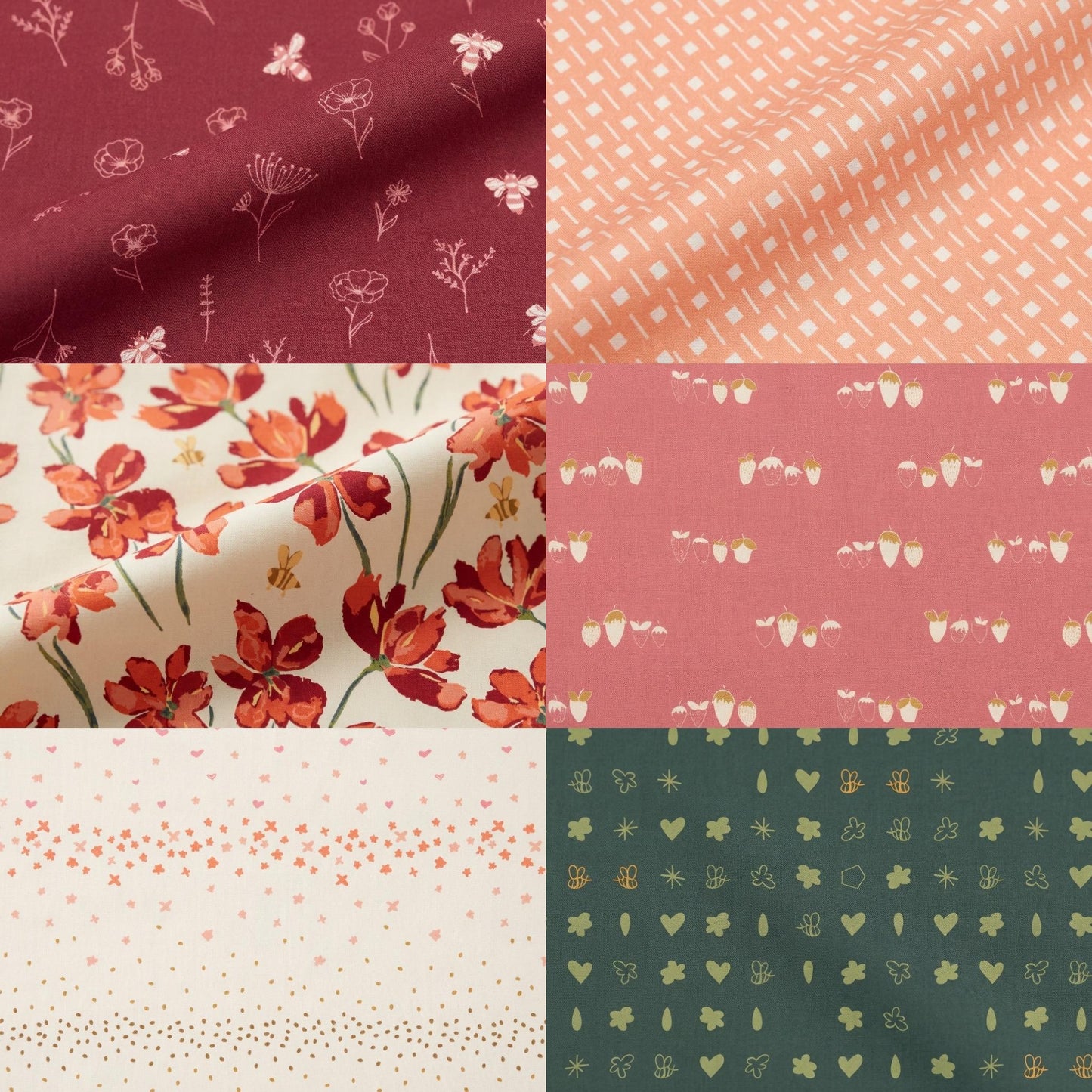 Complete Summer Homestead Fat Quarter Bundle – 30 Piece Full Collection by Sewcial Bee Collective For Art Gallery Fabrics