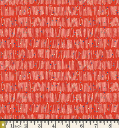 Books Galore Ruby Fabric by Art Gallery Fabrics | Minimo Collection by Amy Sinibaldi | Red Book Print Cotton Fabric | Quilting Fabric