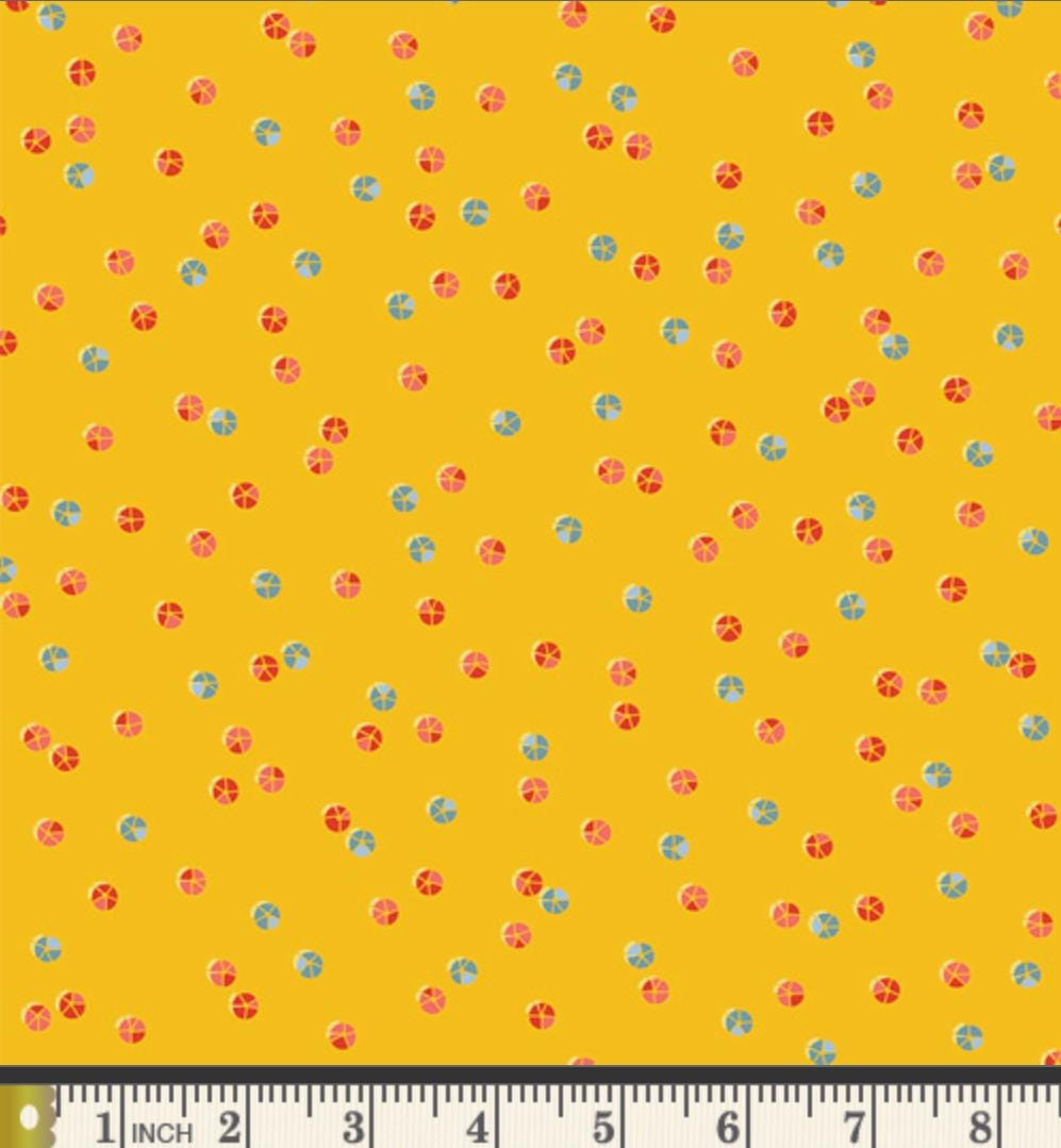Pebble Poem Fabric by Art Gallery Fabrics | Minimo Collection by Amy Sinibaldi | Yellow Blender Cotton Fabric | Quilting Fabric Yardage