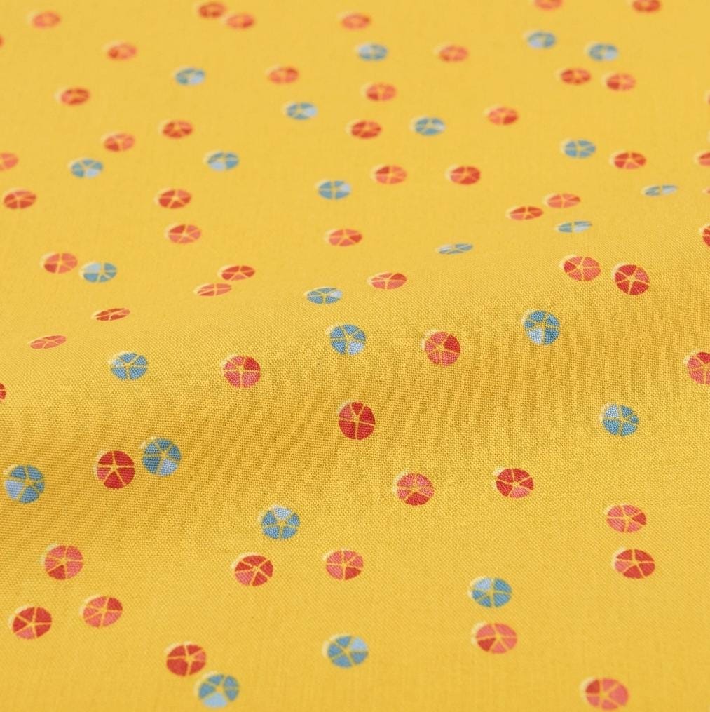 Pebble Poem Fabric by Art Gallery Fabrics | Minimo Collection by Amy Sinibaldi | Yellow Blender Cotton Fabric | Quilting Fabric Yardage