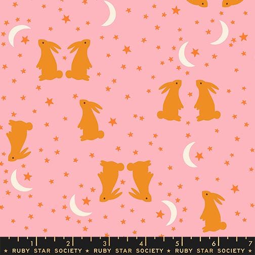Mystic Fable Bunnies Rosebud Fabric by Alexia Abegg for Ruby Star Society | Quilting Cotton Yardage | RS4147 13