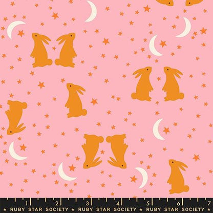 Mystic Fable Bunnies Rosebud Fabric by Alexia Abegg for Ruby Star Society | Quilting Cotton Yardage | RS4147 13