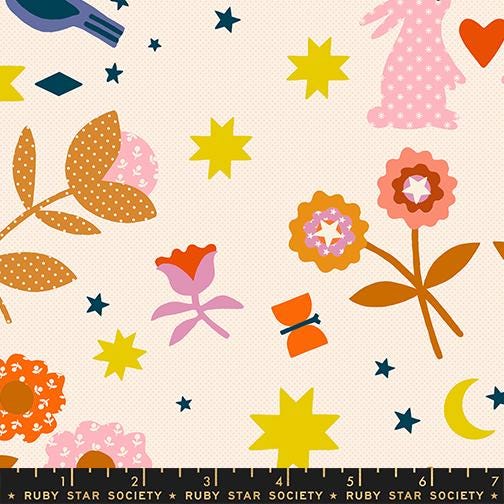 Mystic Fable Main Print Natural Fabric by Alexia Abegg for Ruby Star Society | Quilting Cotton Yardage | RS4144 11