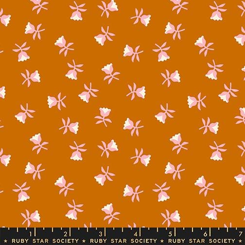 Mystic Fable Sweetflower Cinnamon Fabric by Alexia Abegg for Ruby Star Society | Quilting Cotton Yardage | RS4151 16