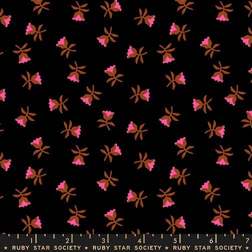 Mystic Fable Sweetflower Soft Black Fabric by Alexia Abegg for Ruby Star Society | Quilting Cotton Yardage | RS4151 18