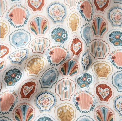 Shell We Dance – White | Shell We Dance? Collection | Dear Stella Fabrics