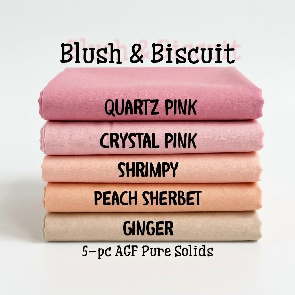 Blush & Biscuit – AGF Pure Solids Bundle (5-Piece),