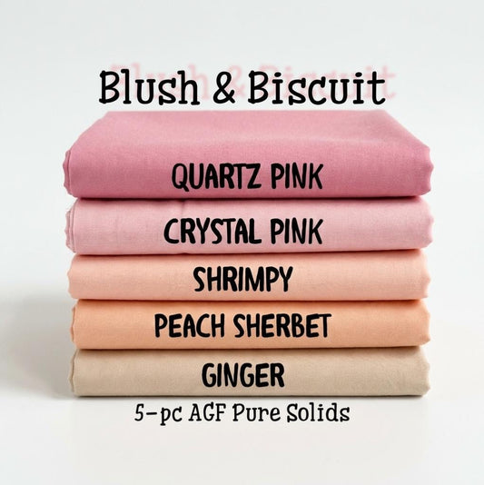 Blush & Biscuit – AGF Pure Solids Bundle (5-Piece),