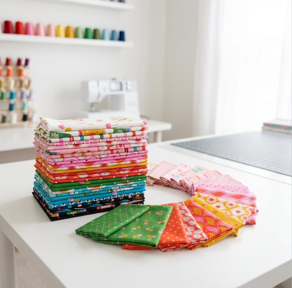 Trinketry Essential Plus Fat Quarter Bundle – 26 Piece Curated Set – Ruby Star Society Fabric – Quilt Ready Cotton Bundle