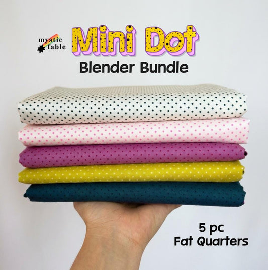 Mystic Fable Mini Dot Fat Quarter Bundle (5 Prints) by Alexia Abegg for Ruby Star Society | Blender Fabric Bundle | Quilting Cotton