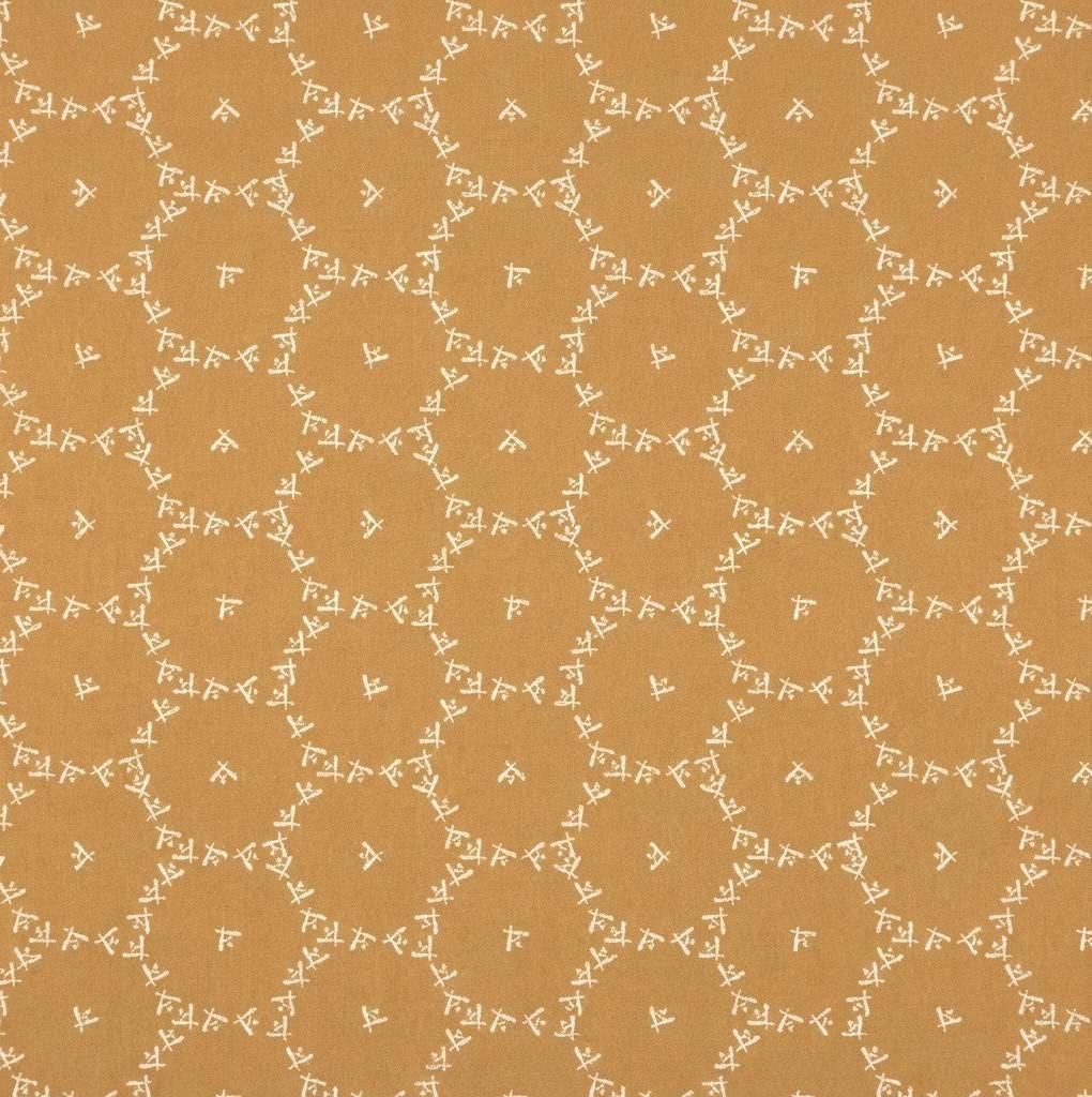 Nectar Weave Mustard Fabric | Sewcial Bee Collective for Art Gallery Fabrics | Summer Homestead Quilting Cotton by the Yard