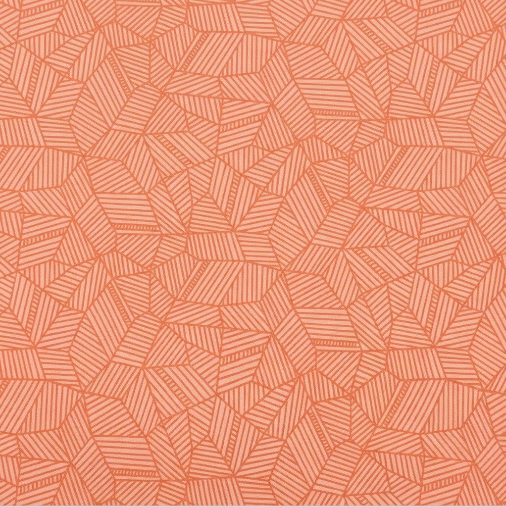 Bountiful Fields Coral Fabric | Summer Homestead by Sewcial Bee Collective | Art Gallery Fabrics Geometric Blender Cotton Fabric