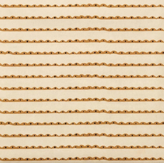 Dreamy Lace Stripe Fabric Cream | Summer Homestead by Sewcial Bee Collective | Art Gallery Fabrics Scallop Stripe Cotton Fabric