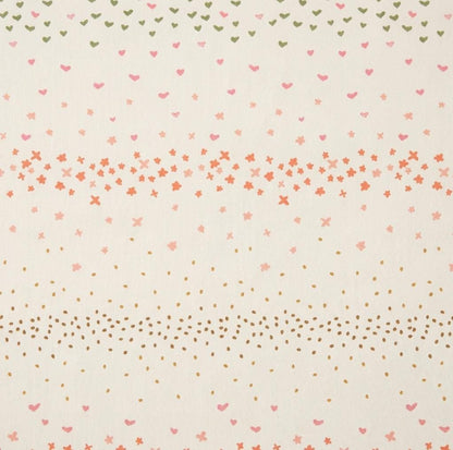 Nature’s Dance Fabric Blush Heart Floral Dot Stripe | Summer Homestead by Sewcial Bee Collective | Art Gallery Fabrics Cotton Fabric