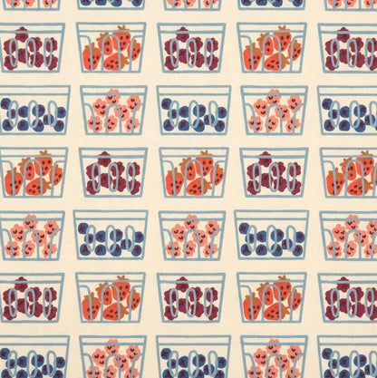 Picking Berries Fabric Strawberry Blueberry Containers Print | Summer Homestead by Sewcial Bee Collective, Art Gallery Fabrics Cotton Fabric