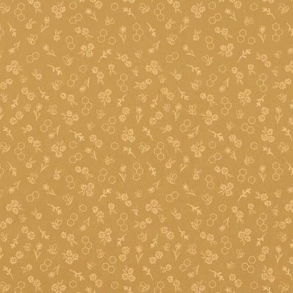 Bumble & Bloom Honey Fabric Bee Floral Blender Print | Summer Homestead by Sewcial Bee Collective | Art Gallery Fabrics Cotton Fabric