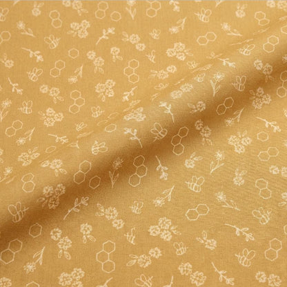 Bumble & Bloom Honey Fabric Bee Floral Blender Print | Summer Homestead by Sewcial Bee Collective | Art Gallery Fabrics Cotton Fabric