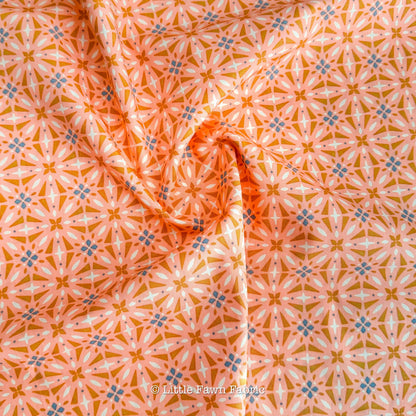 Farmhouse Kitchen Fabric Bundle – 6 Piece Fat Quarter Bundle – Art Gallery Fabrics – Warm Quilt Fabric Bundle – Honey Gold Coral Cotton
