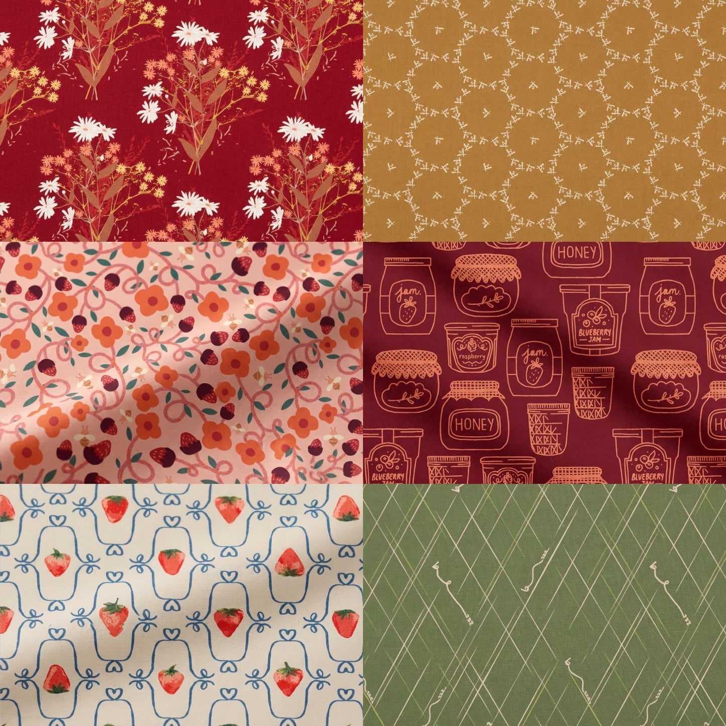 Complete Summer Homestead Fat Quarter Bundle – 30 Piece Full Collection by Sewcial Bee Collective For Art Gallery Fabrics