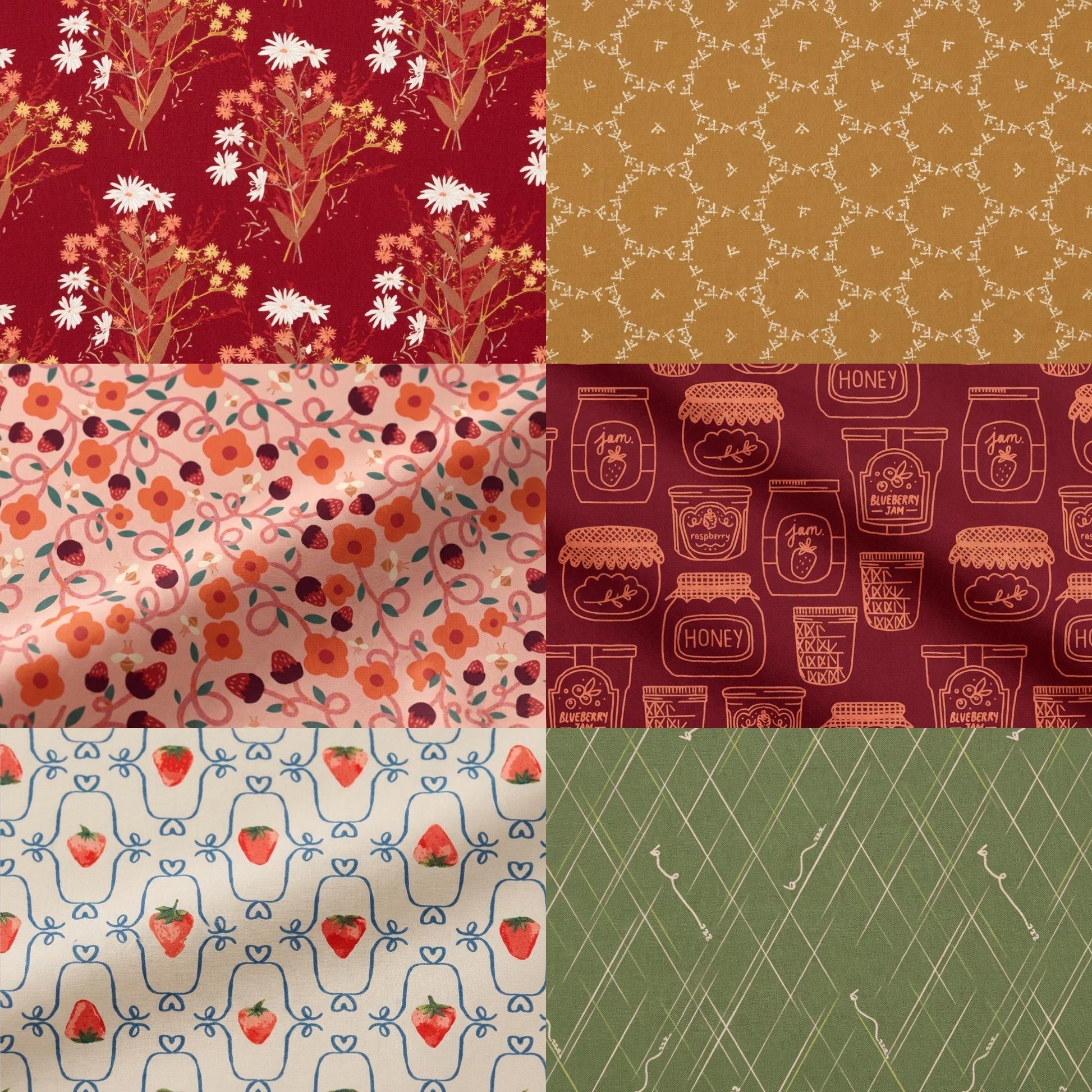 Complete Summer Homestead Fat Quarter Bundle – 30 Piece Full Collection by Sewcial Bee Collective For Art Gallery Fabrics
