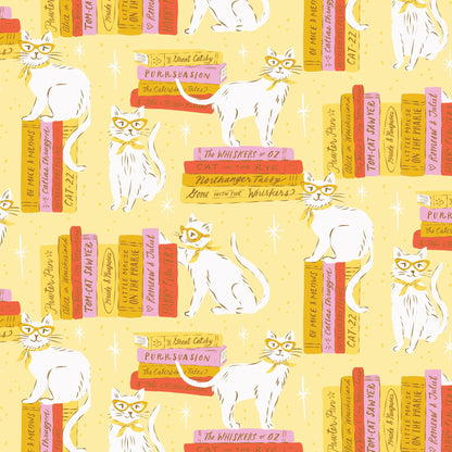 Poolside Purrfection Fabric Bundle – 5 Piece Fat Quarter or Half Yard Bundle | Cloud9 Fabrics | Krissy Mast Quilting Cotton