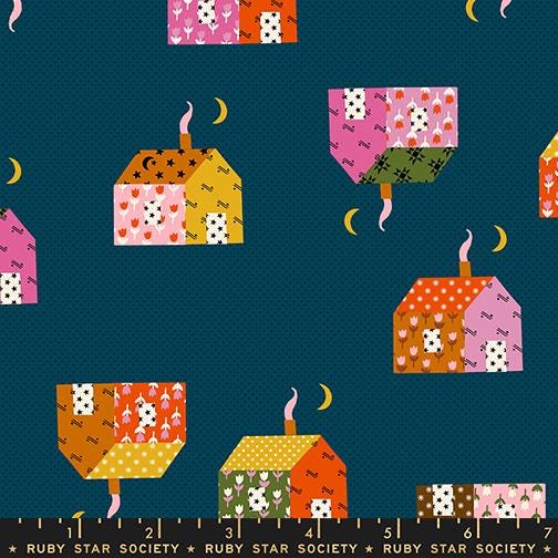 Mystic Fable Little House Galaxy Fabric by Alexia Abegg for Ruby Star Society | Quilting Cotton Yardage | RS4146 13