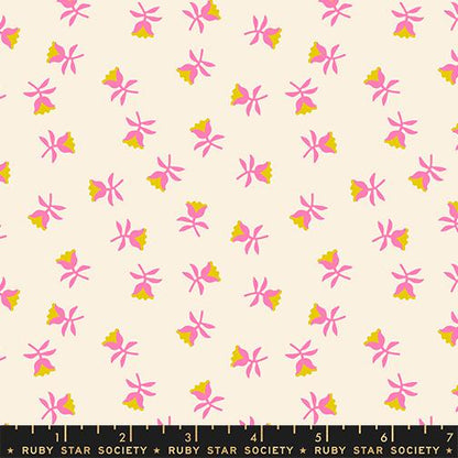 Mystic Fable Sweetflower Neon Pink Fabric by Alexia Abegg for Ruby Star Society | Quilting Cotton Yardage | RS4151 13