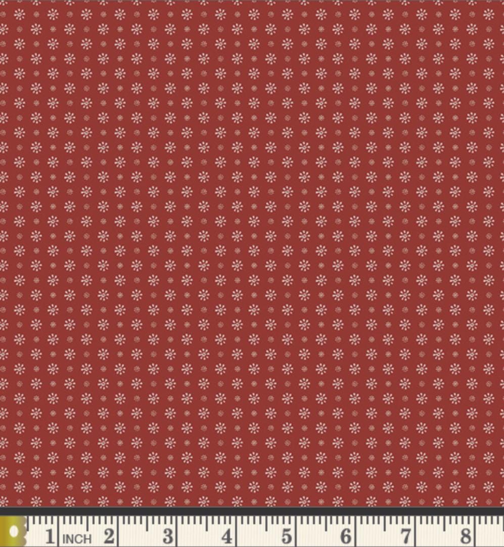 Pretty Paper Crimson Fabric Red Small Floral SPR-42601
