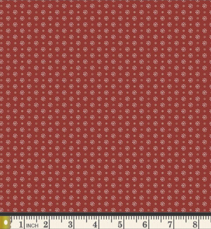 Pretty Paper Crimson Fabric Red Small Floral SPR-42601