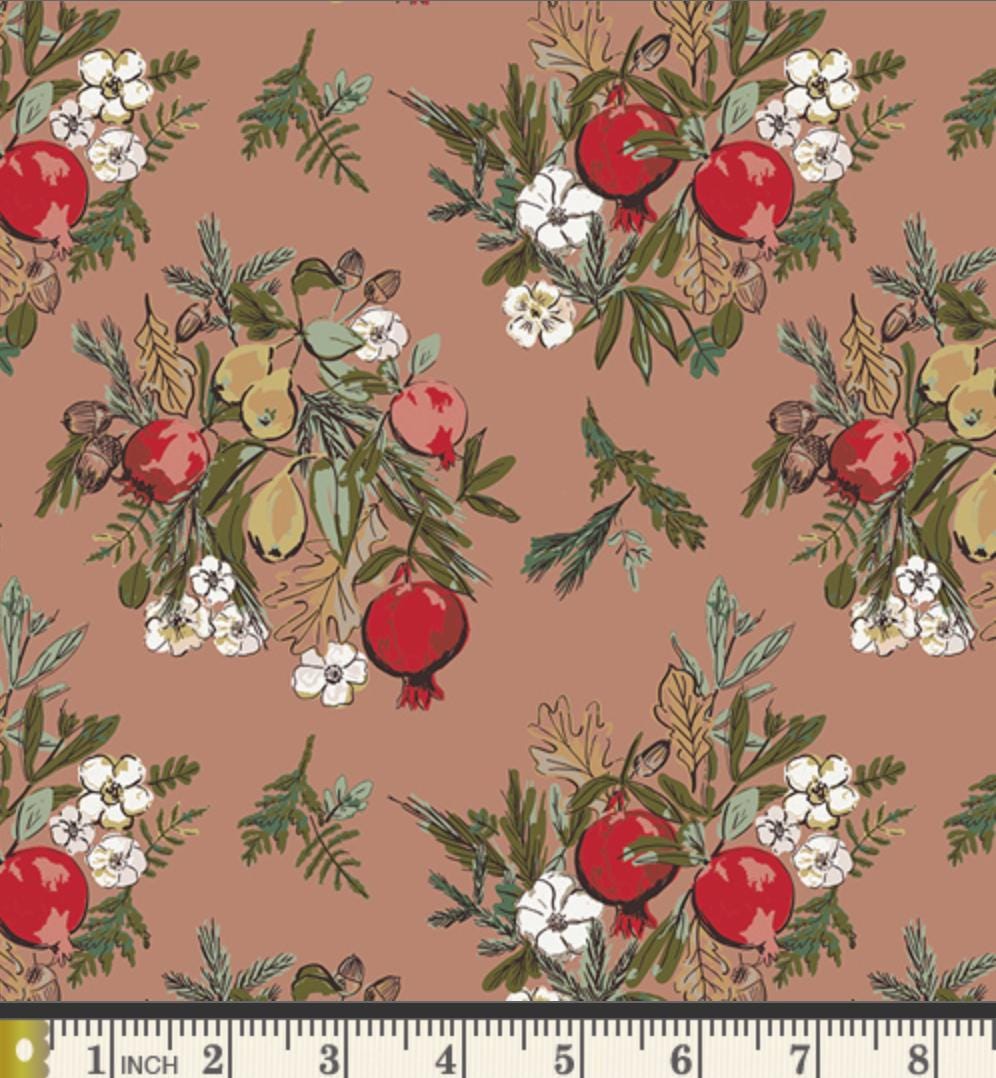 Natures Gift Fabric Floral Fruit Print SPR-42603