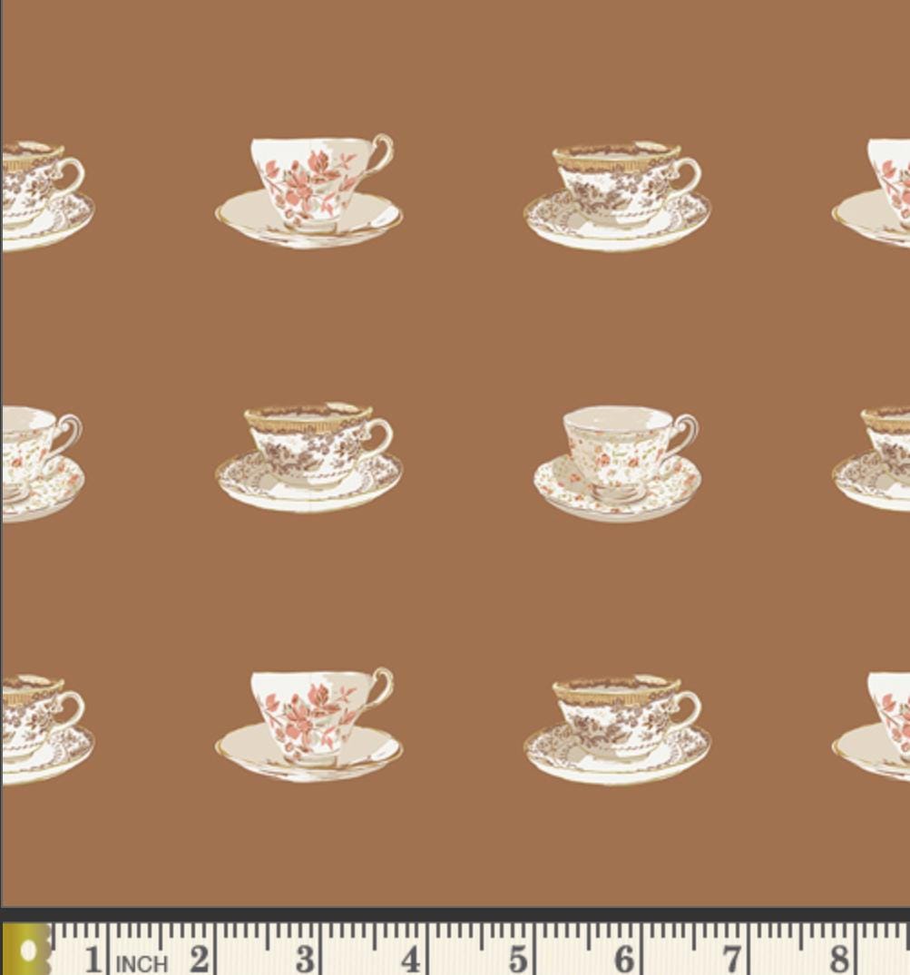 Cup of Tea Fabric Teacup Print SPR-42605
