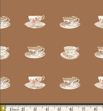 Cup of Tea Fabric Teacup Print SPR-42605