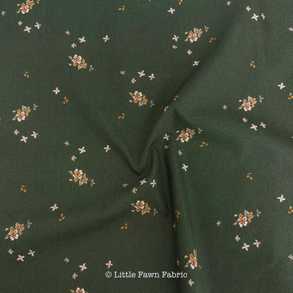 Delicate Balance Evergreen Fabric Dark Floral SPR-42613