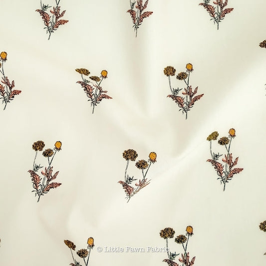 Rising Calendula Fabric Small Floral SPR-42610