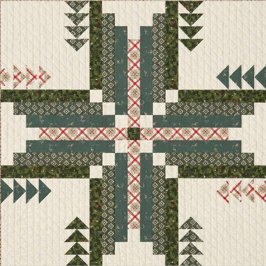 Tall Pines Quilt Kit – Quilt Top + Binding + Pattern – Sharon Holland – Art Gallery Fabrics Spruce – Modern Forest Quilt Kit – Limited