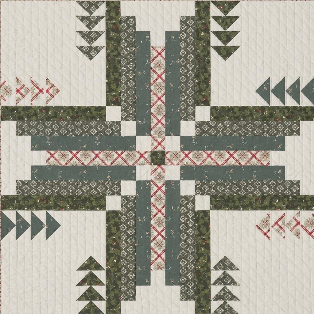 Tall Pines Quilt Pattern – Sharon Holland – Art Gallery Fabrics – Printed Quilt Pattern – Beginner Friendly Forest Quilt
