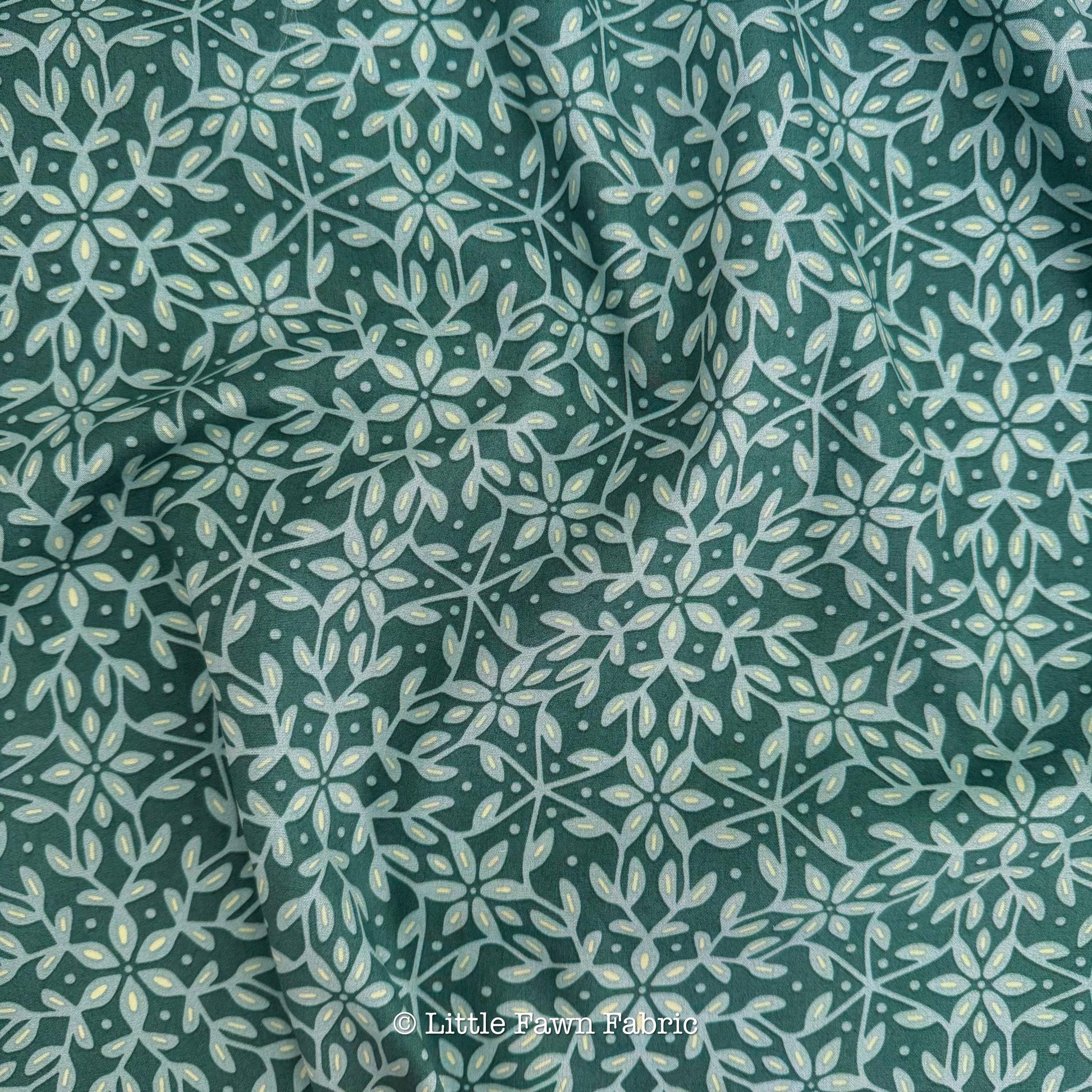 Golden Meadow Garden FQ Bundle, 10 Piece AGF Summer Homestead Fabric Bundle, Floral Quilting Cotton, Honey & Green Farmhouse Fabric Set