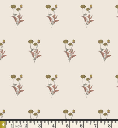 Rising Calendula Fabric Small Floral SPR-42610