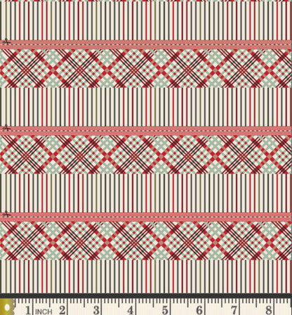 Spruce Bound Stripe Fabric BINSPR42