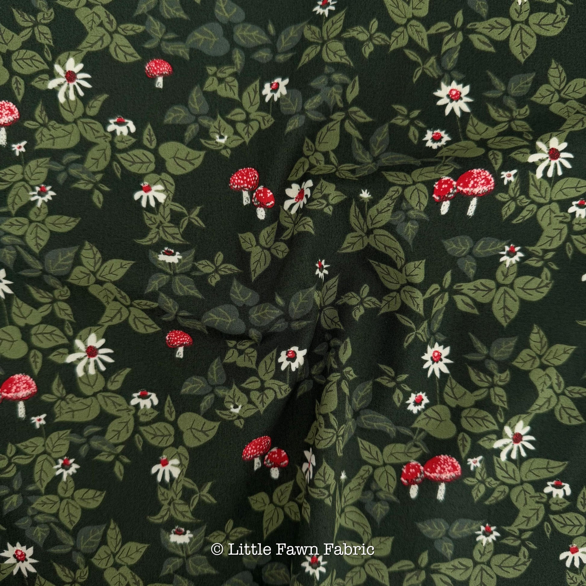 Woodland Walk Evergreen Fabric SPR-42615